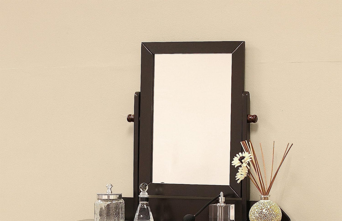 Solid Wood Vanity Set With Mirror And Bench 28 Inch Table